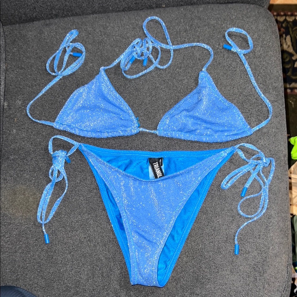TRIANGL Blue Glitter Bikini
